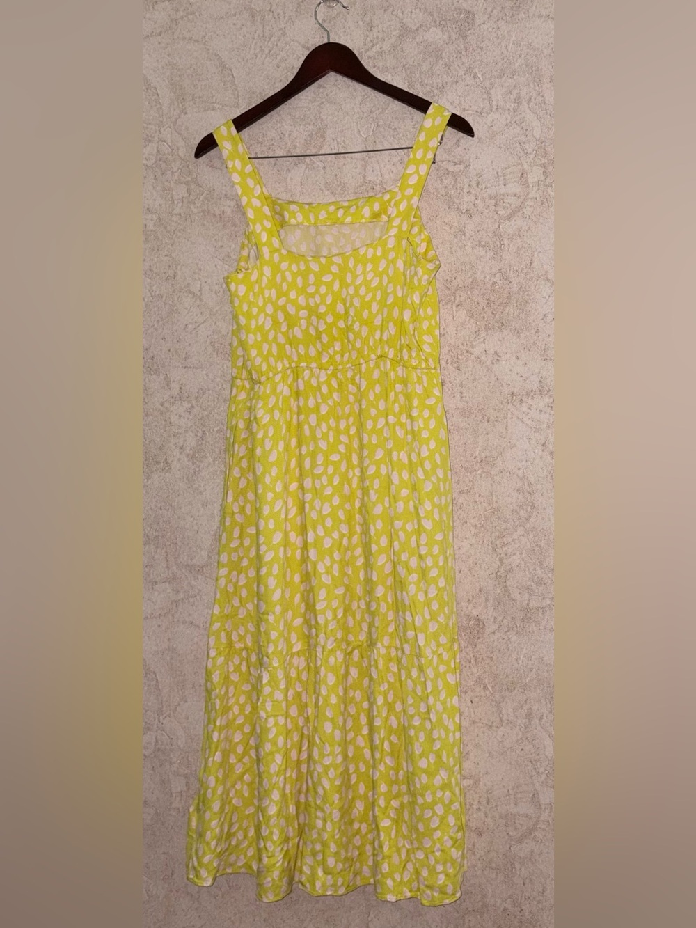 Sundress Tiered Square-Neck Dress with Ruffle Hem - Picture 3 of 5